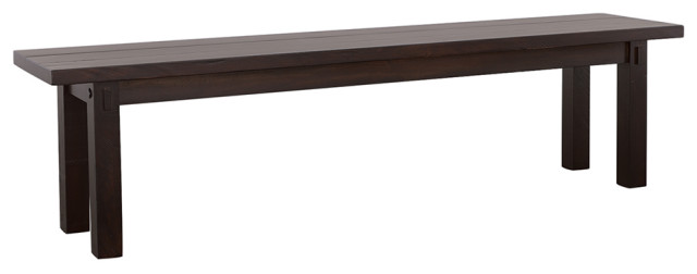 Calandra Wooden Rectangle Bench Vintage Java - Transitional - Dining ...