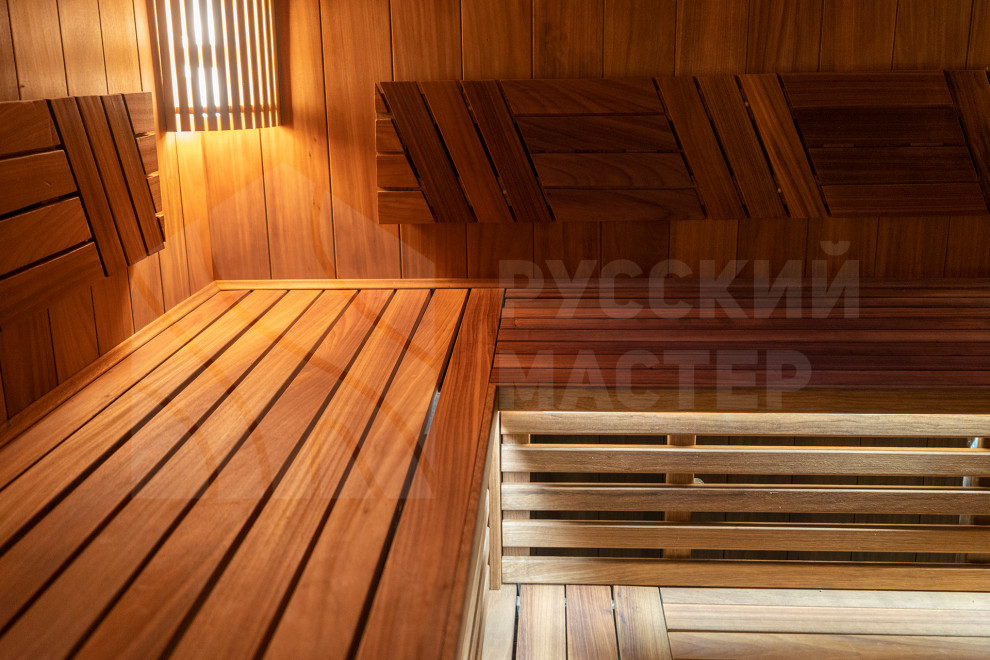 Обзор парной из экзотической и редкой древесины Фраке
