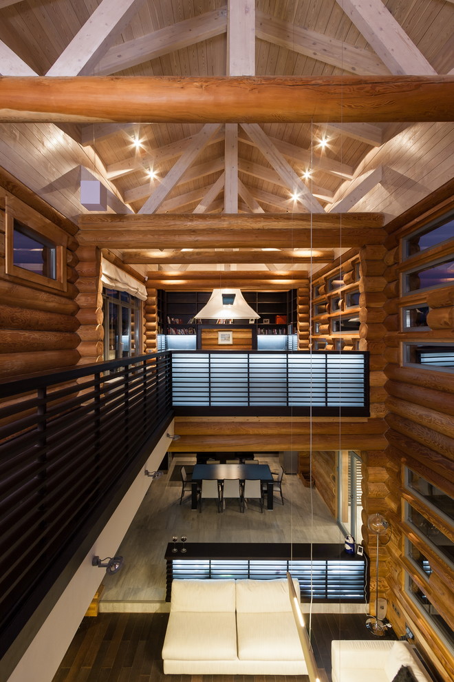 Интерьер деревянного жилого дома