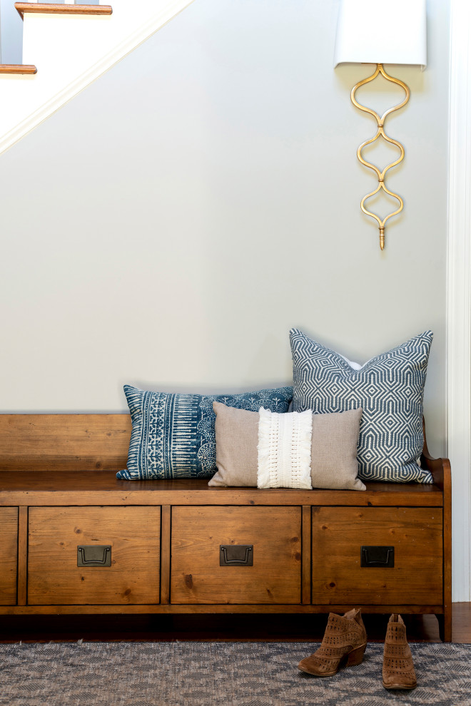 Inspiration for a mid-sized transitional entryway remodel in Raleigh