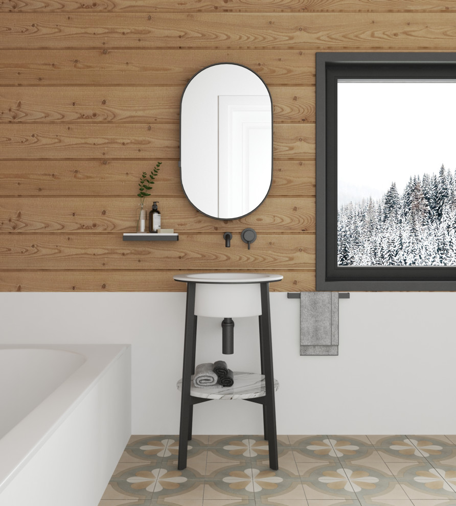 Дизайн-проект интерьера загородного дома (из бруса)