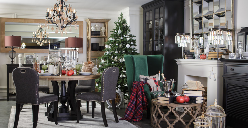 Новогодний интерьер гостиной