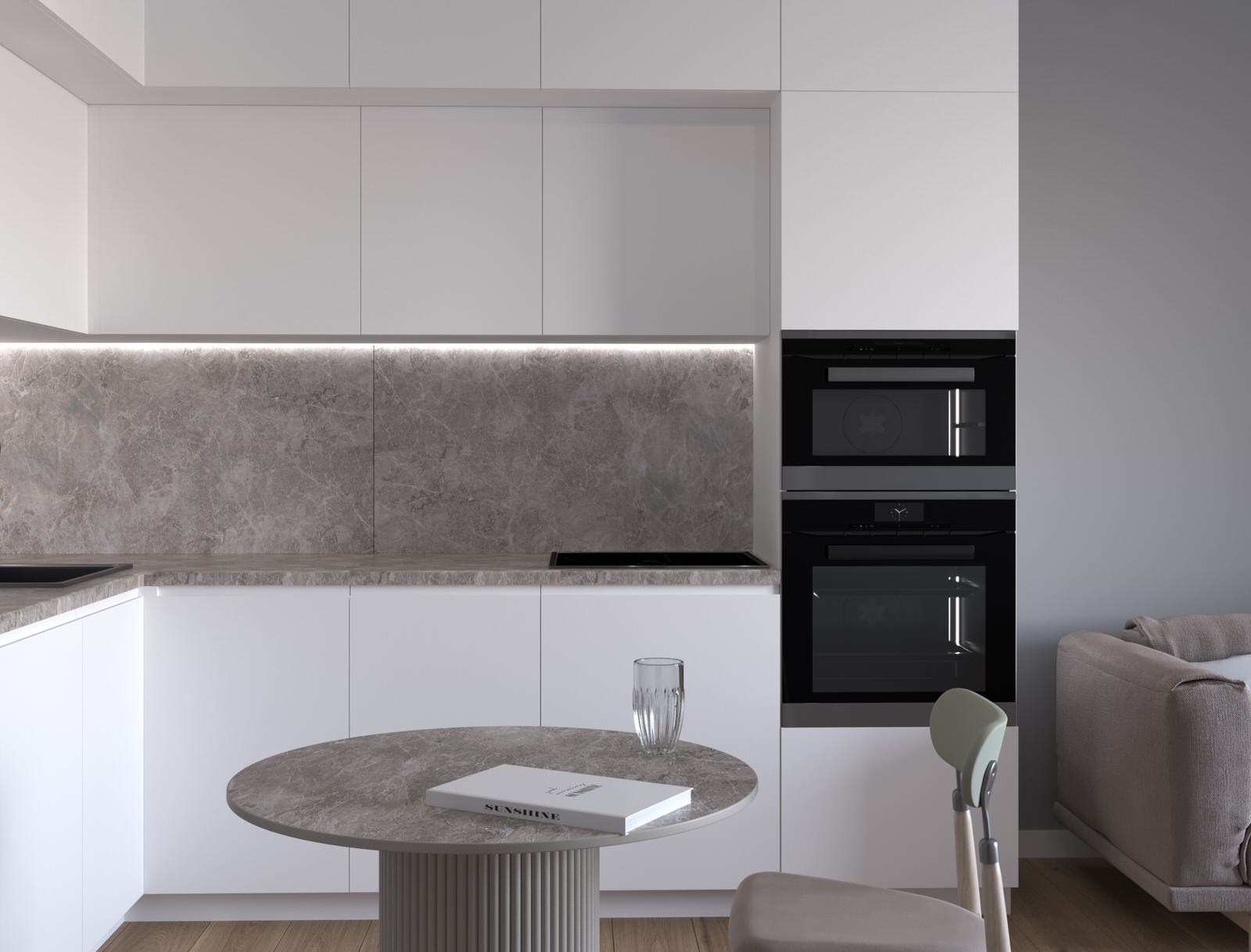 Дизайн-проект квартиры в ЖК Лучи 38 м2