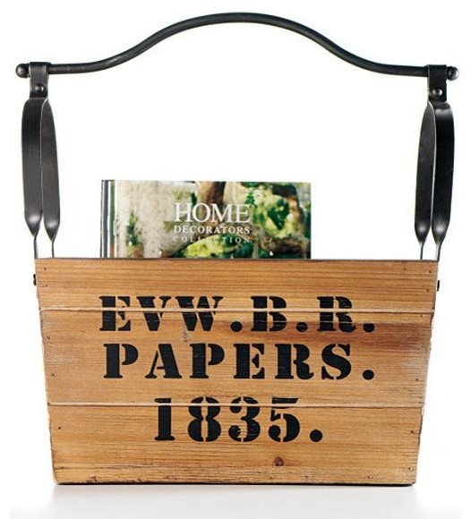 Rustic Papers Magazine Holder