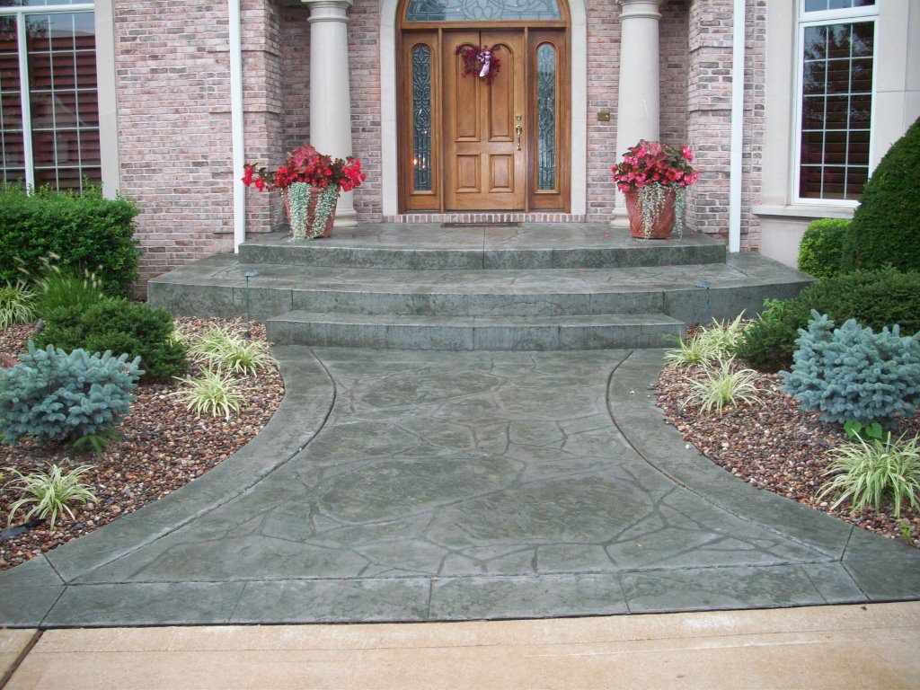 Town and Country, Missouri stamped concrete front entrance