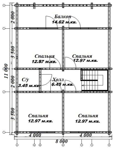 Дом из бруса, проект "КупцовЪ Дом"