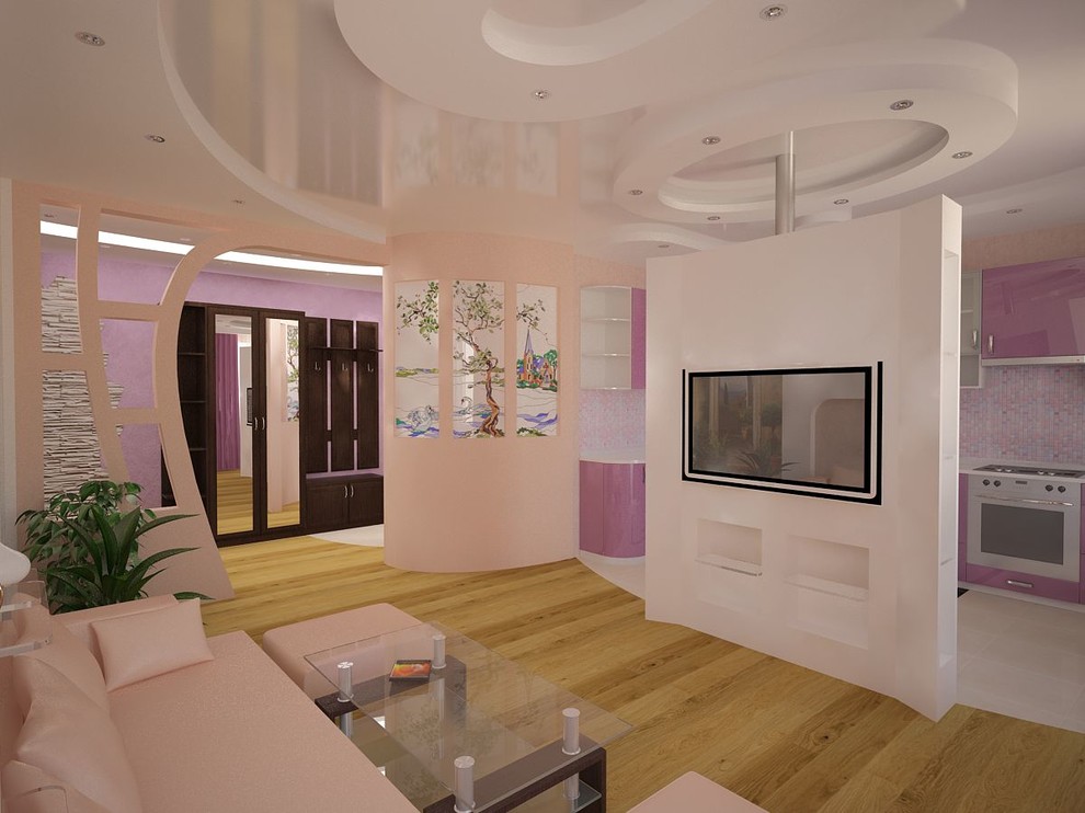 дизайн гостиной-студии