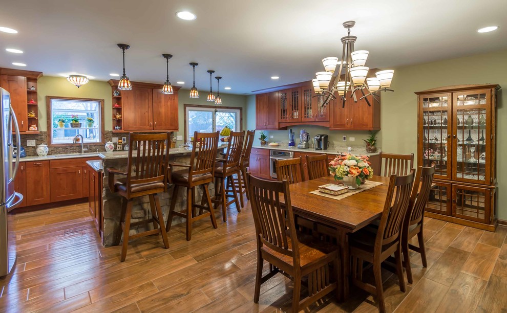 Musial Cir Addition/Remodel Rustic Dining Room Chicago by 12/