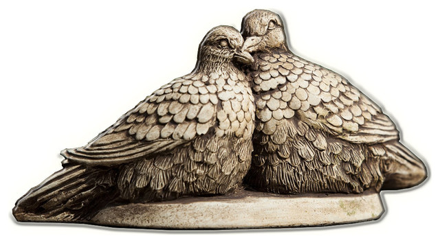 Lovebirds Cast Stone Garden Statue - Contemporary - Garden Statues ... Lovebirds Cast Stone Garden Statue - Contemporary - Garden Statues ...