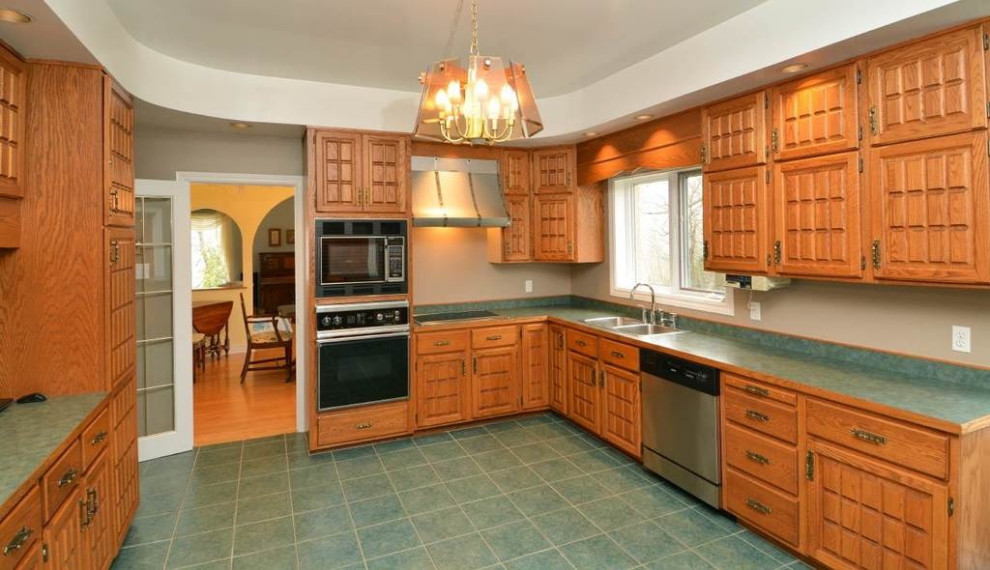 DIY Faux Butcher Block Countertop - Pennies for a Fortune