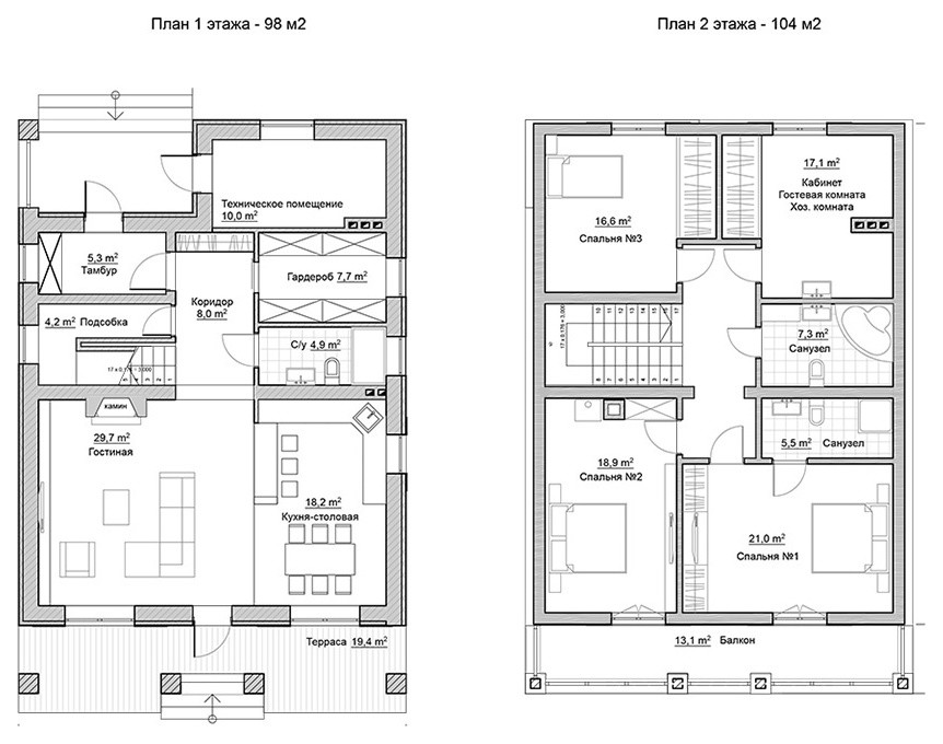 Проект дома площадью 200 м2 в Москве