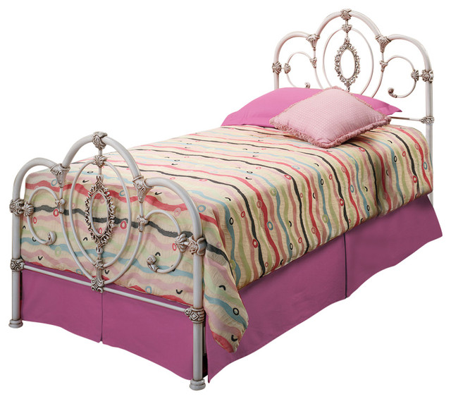 Victoria Bed Set, With Rails, Twin Victorian Sleigh Beds by