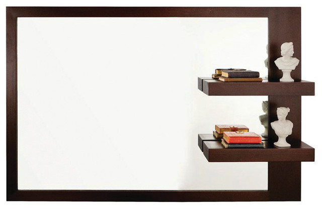 Double Shelf Mirror Contemporary Wall Mirrors By Apf Munn Double Shelf Mirror Contemporary
