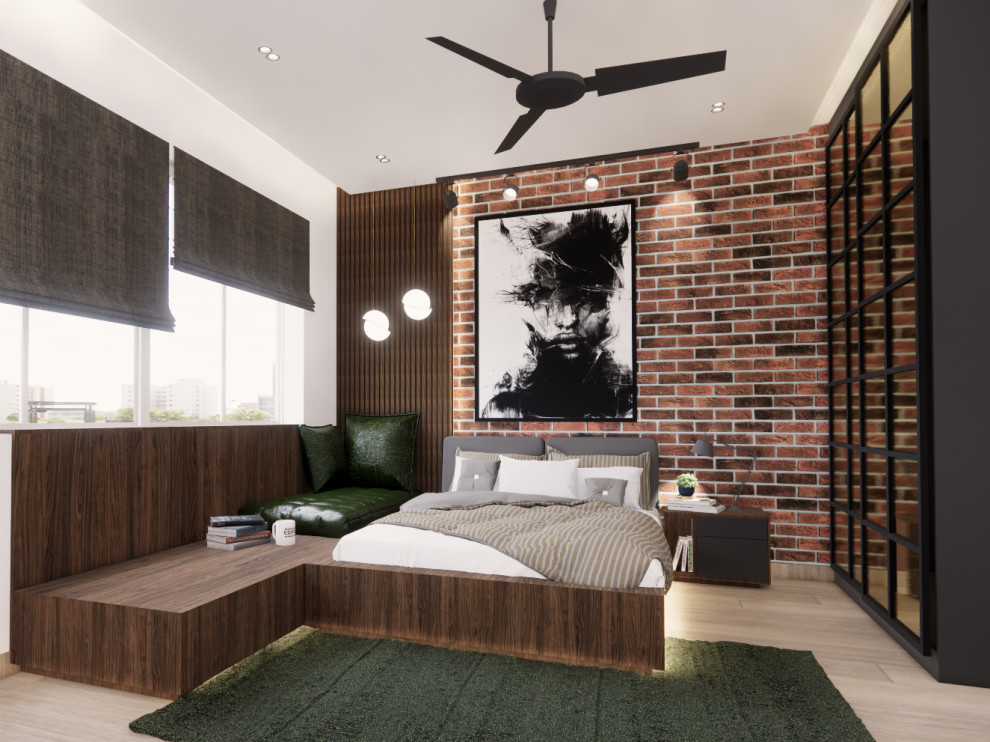 Industrial bedroom in Bengaluru.