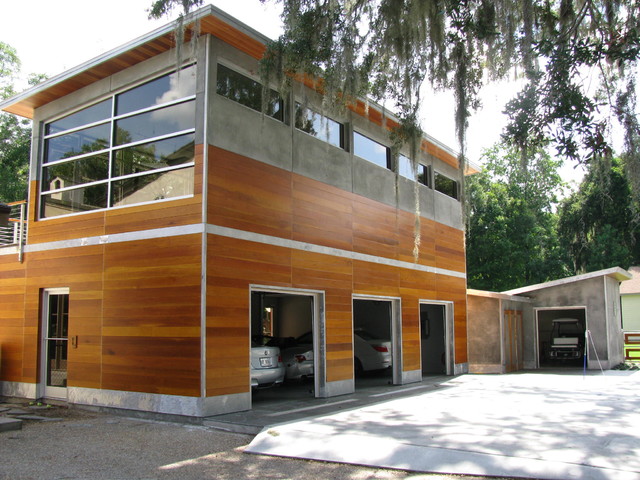 contemporary garage