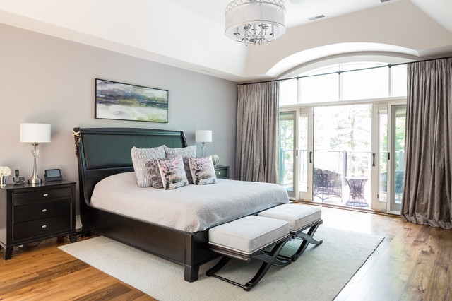 Transitional Elegance nyklassisk-sovrum