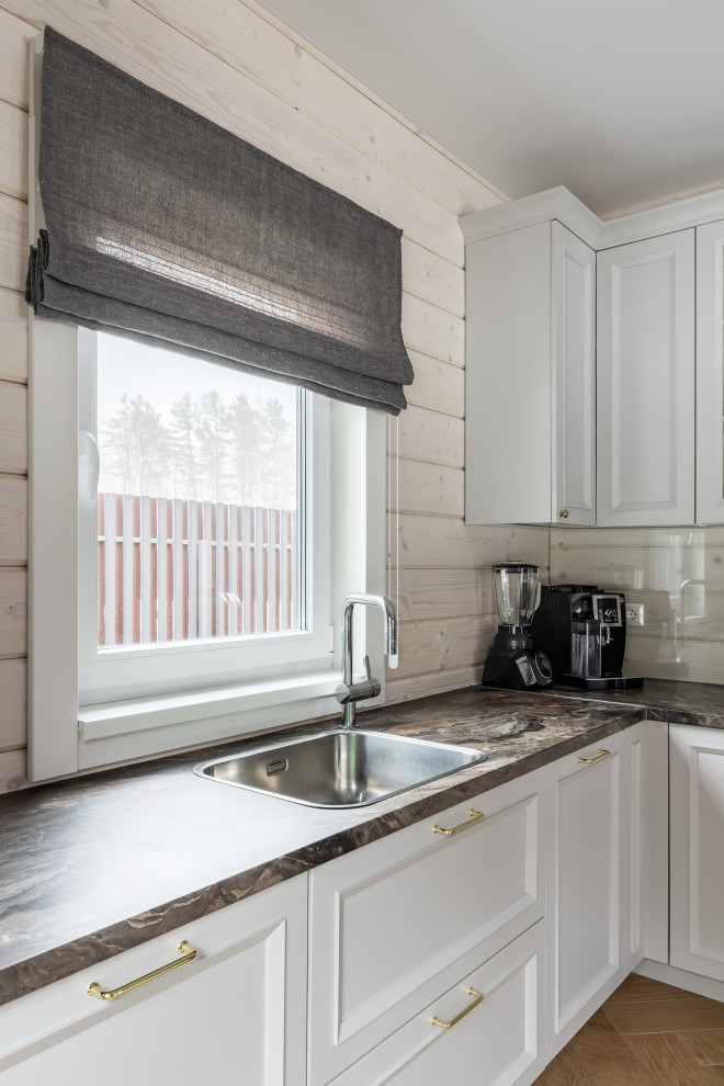 Photo of a transitional kitchen in Saint Petersburg.