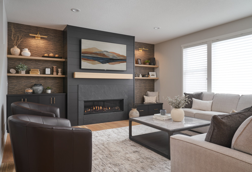 Living room - transitional living room idea in Minneapolis