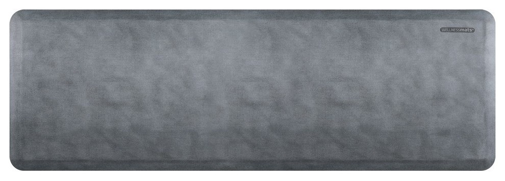 WellnessMats Linen Collection Premium Anti-Fatigue Mat, Beach Glass, 6'x2'