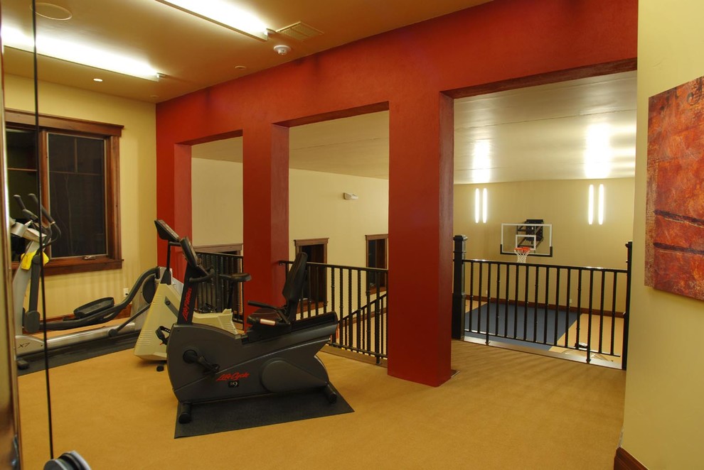 Inspiration for a traditional home gym in Salt Lake City.