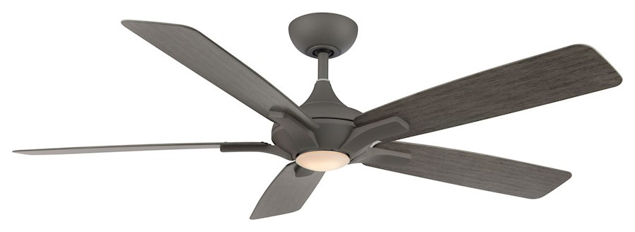 Modern Forms Mykonos 1-LT 5-Blade 2700K Ceiling Fan, Graph