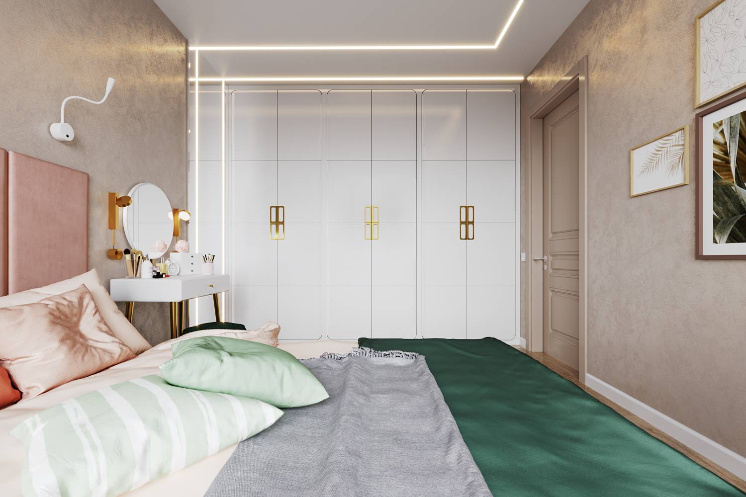 Колоритная квартира для семьи с двумя детьми (девочками)