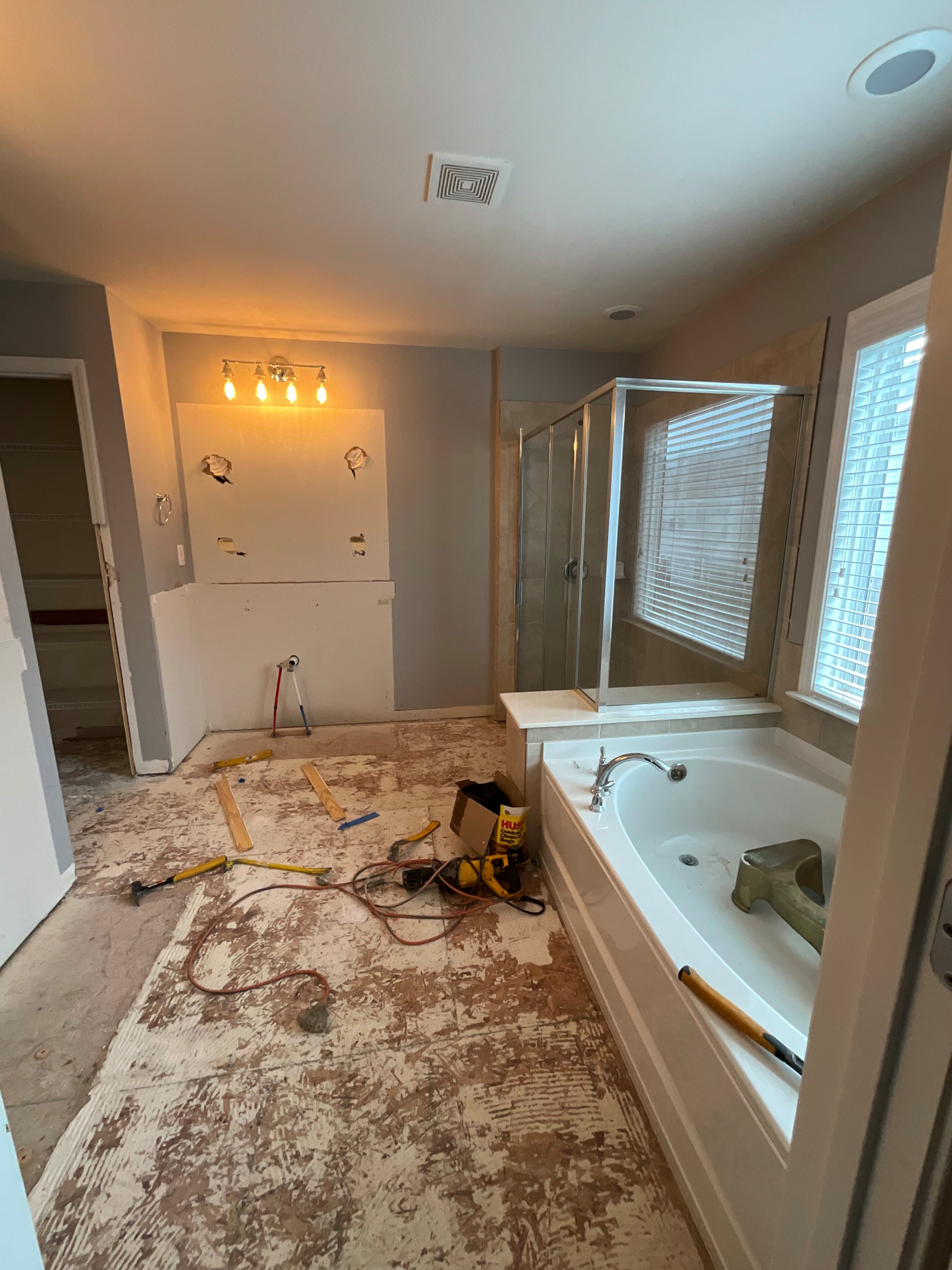 Master Bathroom and Fireplace