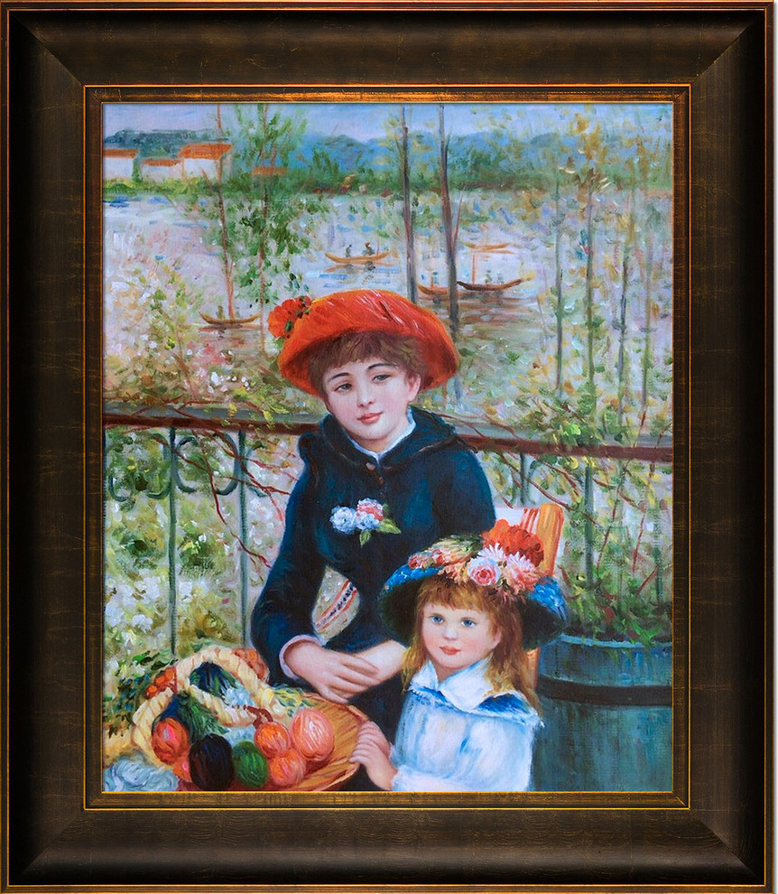 Two Sisters (On the Terrace), 1881 Modern Paintings by overstockArt Houzz