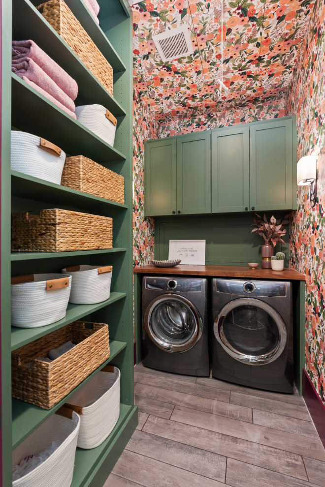 Transitional laundry room photo in DC Metro