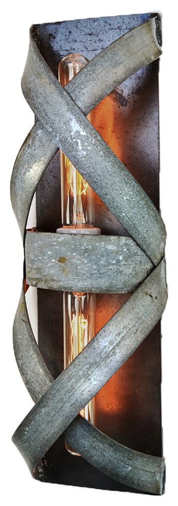 Wine Barrel Wall Sconce - Bandeau - Made from retired CA wine barrels