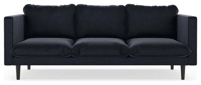 Braxton Sofa Mod Velvet Midnight