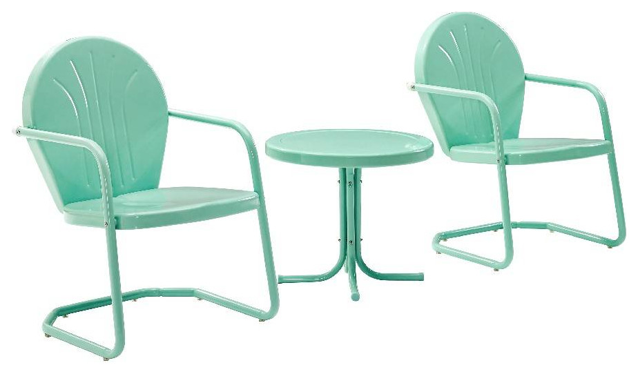 Griffith 3Piece Outdoor Chair Set Side Table and 2 Chairs