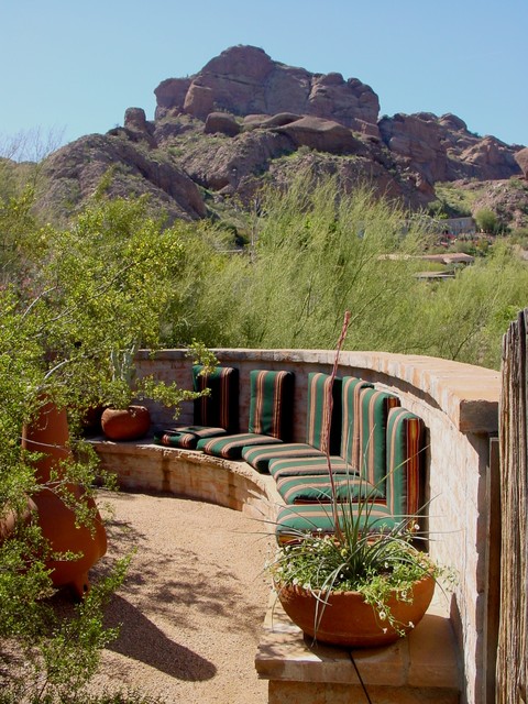 Desert Landscape Desgin - Southwestern - Patio - Phoenix ... on Southwest Backyard Ideas id=28645