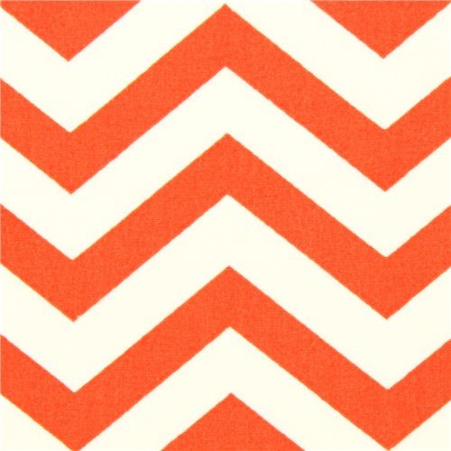 red chevron organic fabric by birch from the USA