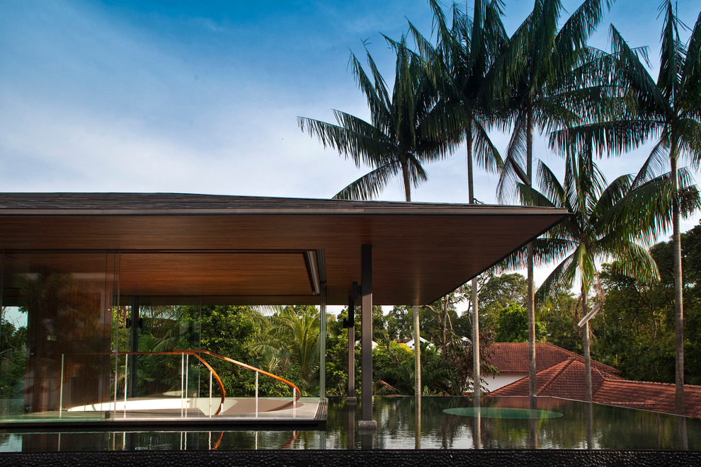 This is an example of a contemporary pool in Singapore.