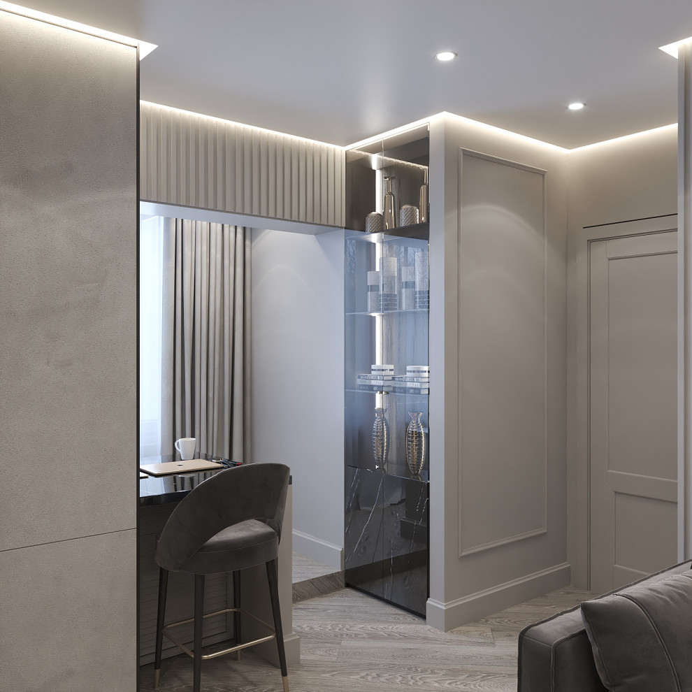 Дизайн интерьера "Гостиная в смарт двушке"