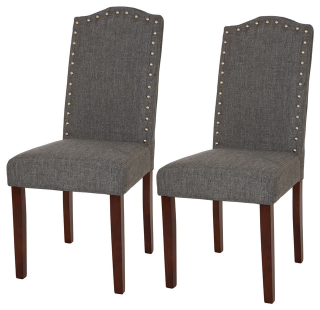 Gray Upholstered Dining Chairs