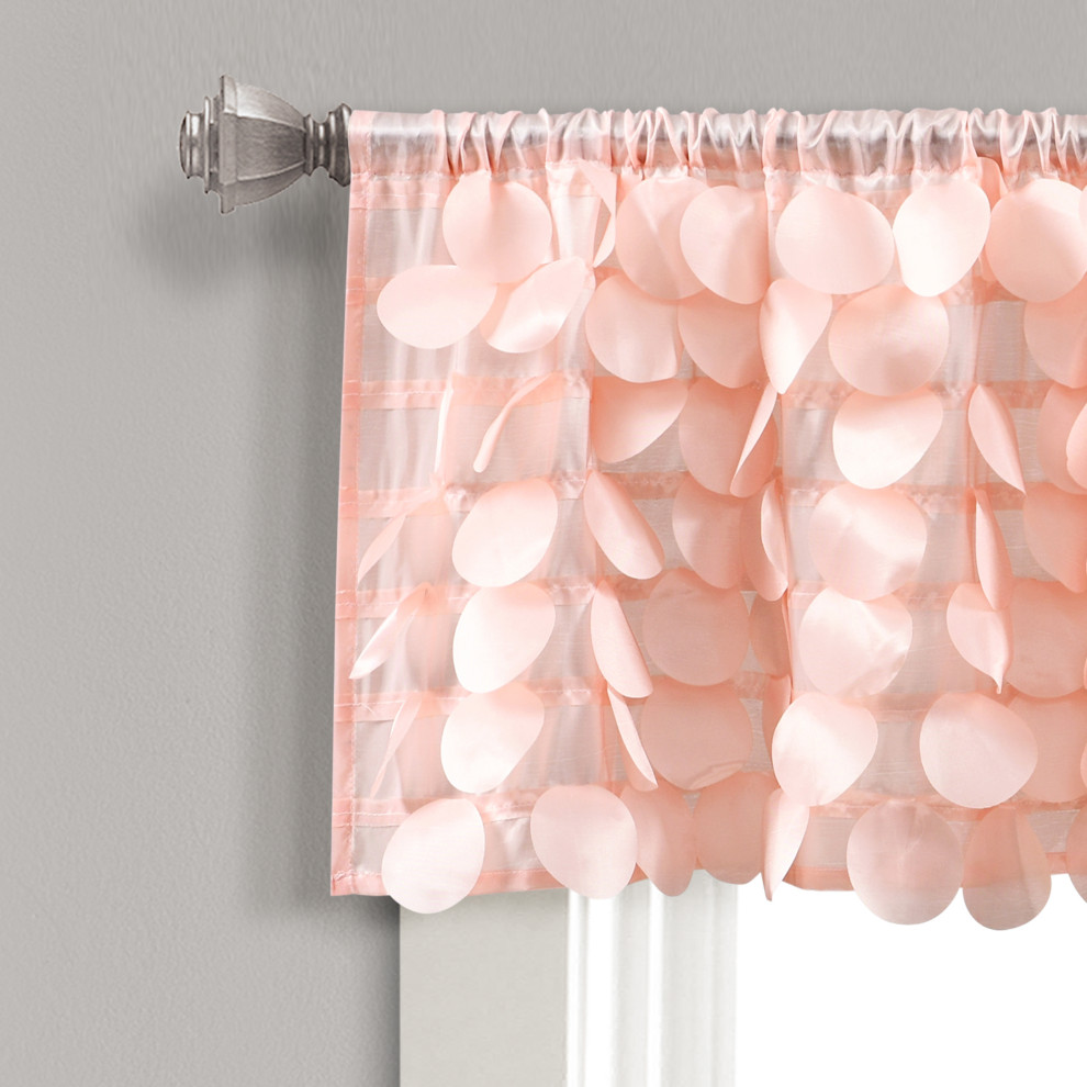 Gigi Valance Blush 70X14, 14" x 70" Contemporary Valances by Uber