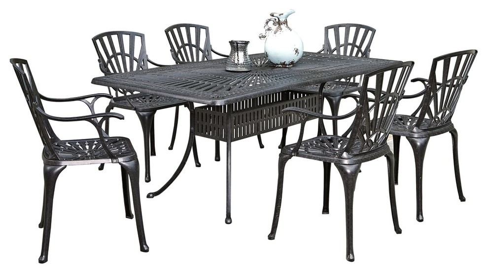 Largo 7-Piece Dining Set With Armchairs