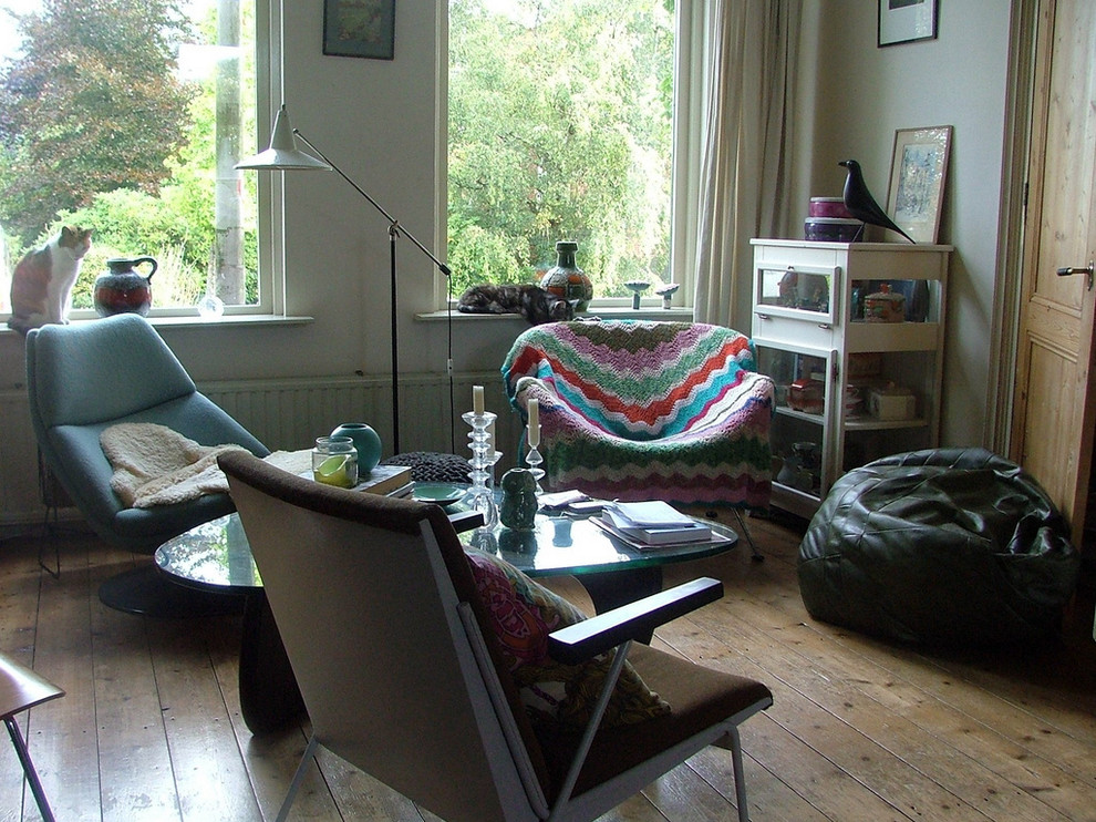 Midcentury living room in Amsterdam.