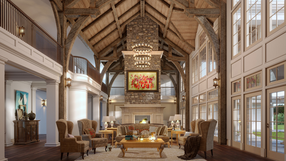 Gambrel style house, Greenwich, CT, US.