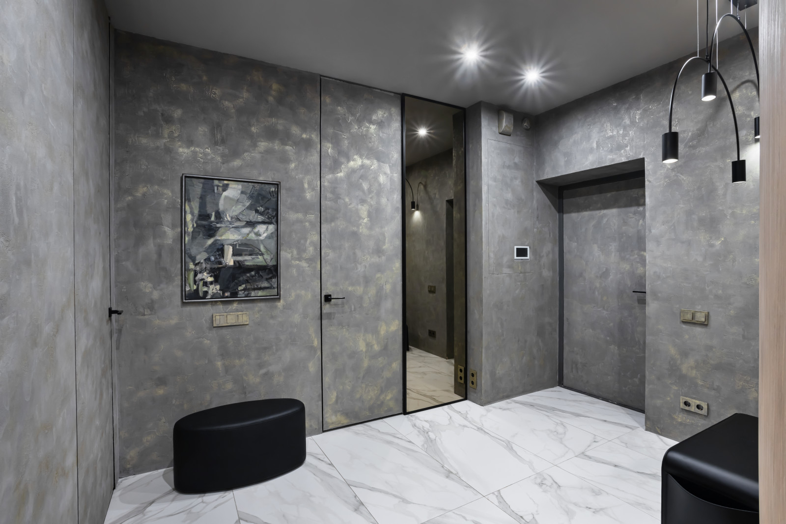 Современная квартира с индустриальный элементами