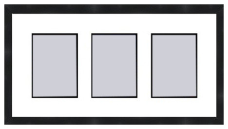 Black Collage Picture Frame 3 Openings For 5x5 Photos Black Collage Picture Frame 3 Openings For 5x5 Photos