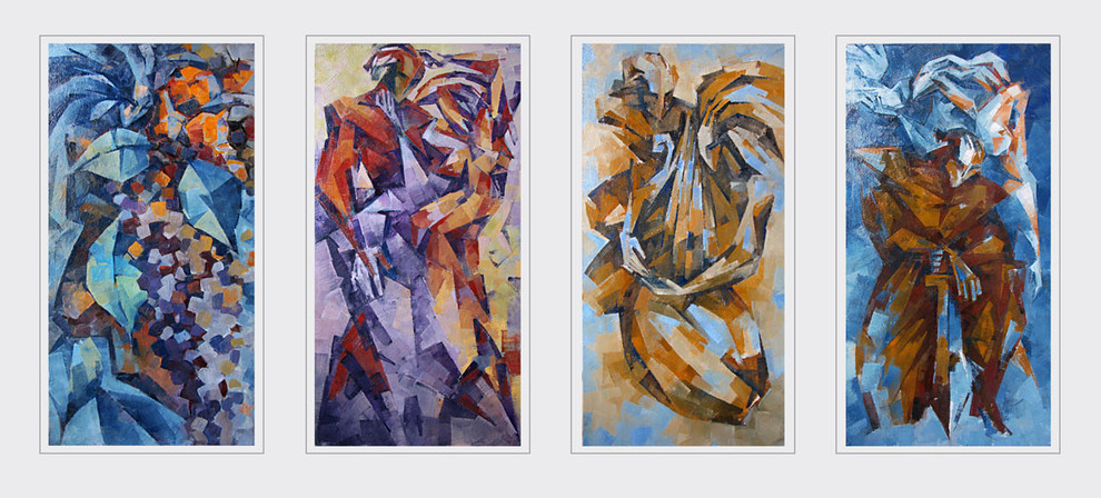 квадриптих для особняка в Праге