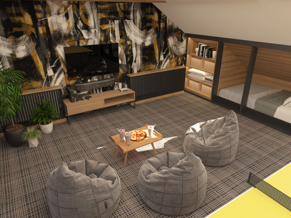 Дизайн-проект интерьера мансарды г.Челябинск