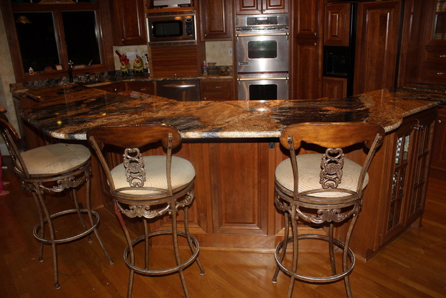 Magma Black Granite Traditional Kitchen Louisville By