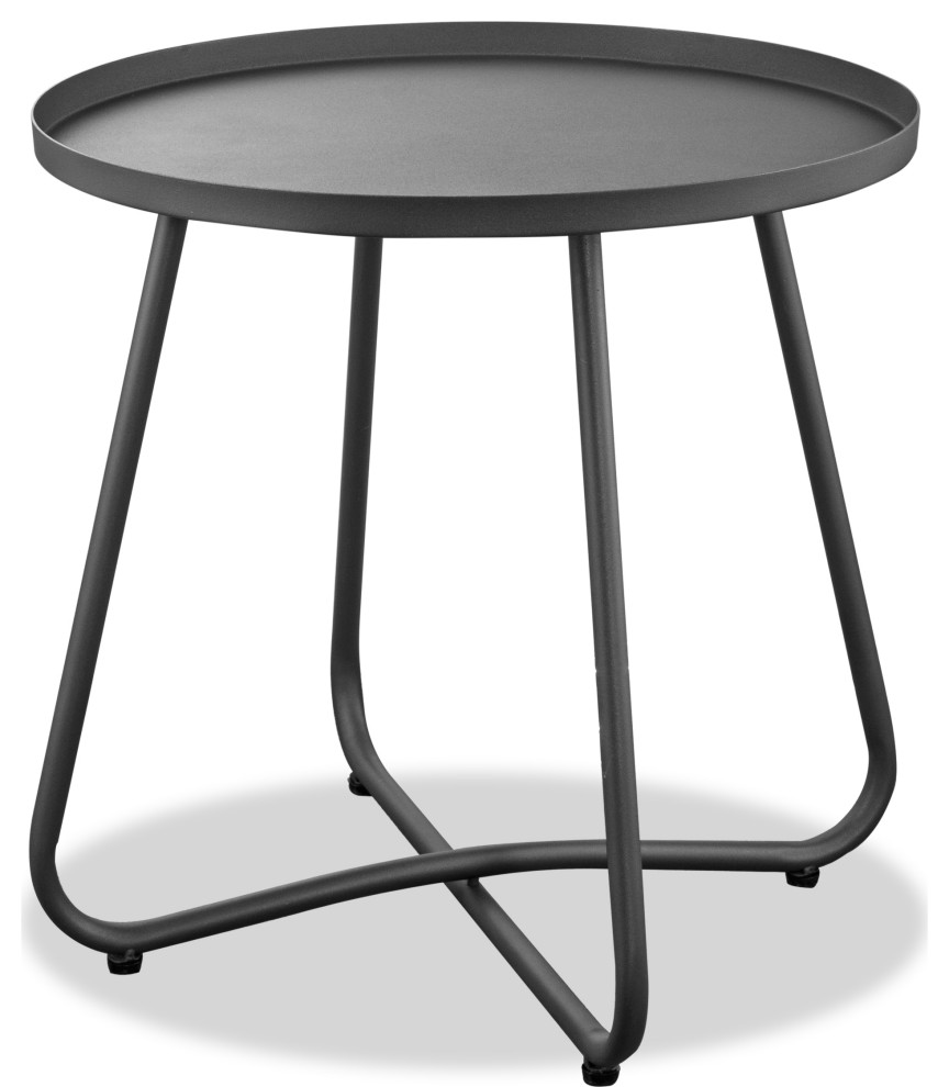 Talon Outdoor Side Table Industrial Outdoor Side Tables by