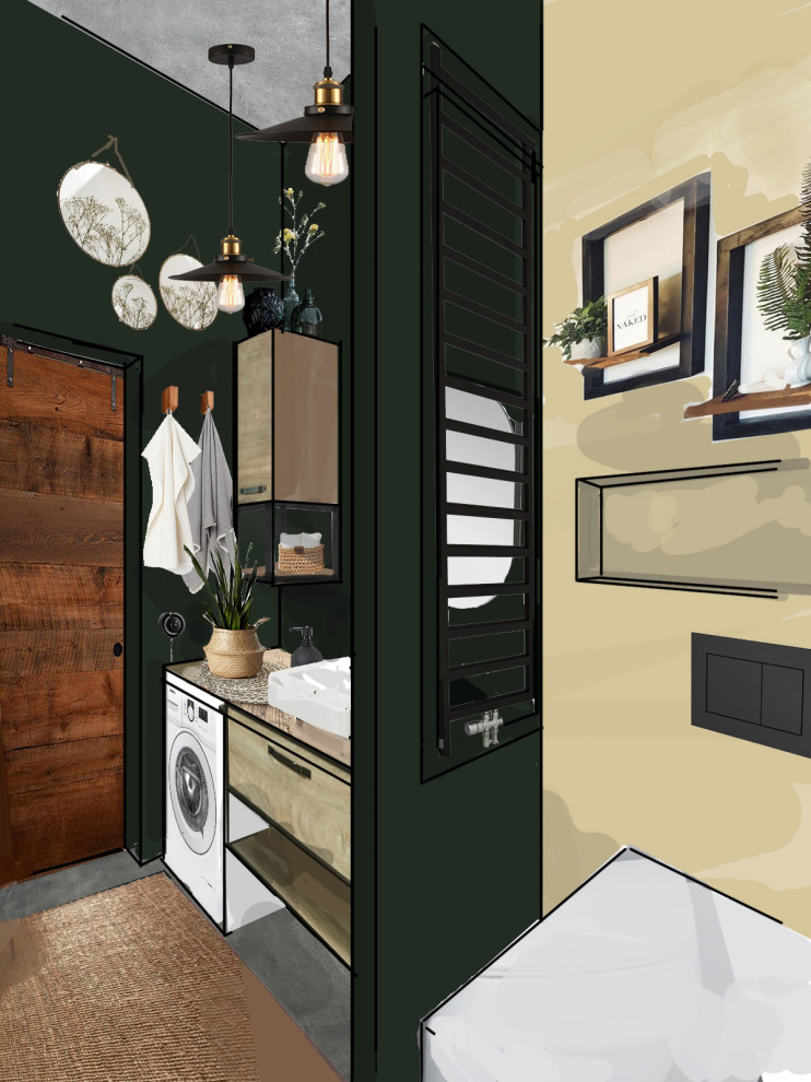 Зеленый санузел