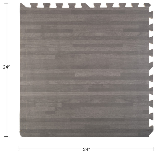 We Sell Mats 25 Piastrelle Incastro 9,3 M² - Grigio Antracite, Tappetino Schiuma Anti-affaticamento