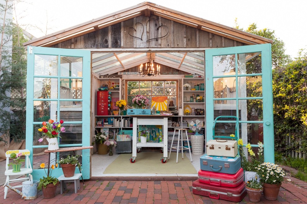 Inspiration for a mid-sized eclectic detached studio in San Luis Obispo.